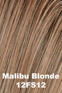 12FS12 | Malibu Blonde | Light Gold Brown - Light Natural Gold Blonde - Pale Natural Gold Blonde Blend with shaded Light Gold Brown