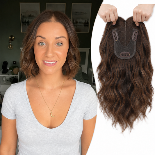 Final Hours –🌷2026 New Lightweight & Breathable Wavy Hair Topper