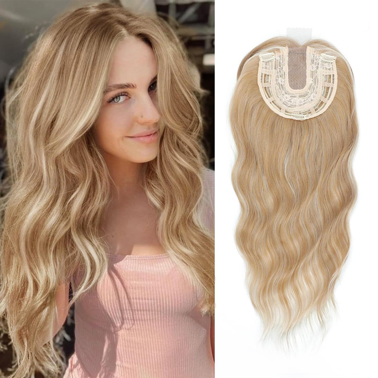 🩷 Final Hours –🌷2026 New Lightweight & Breathable Wavy Hair Topper