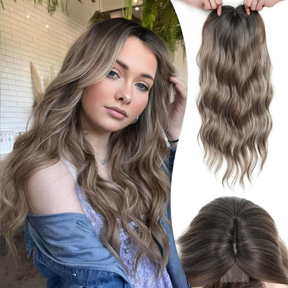 🩷 Final Hours –🌷2026 New Lightweight & Breathable Wavy Hair Topper