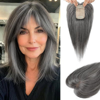Silver Gray With Brown Mixed
