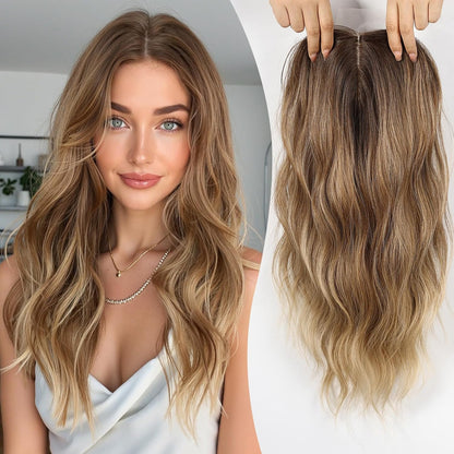 🩷 Final Hours –🌷2026 New Lightweight & Breathable Wavy Hair Topper